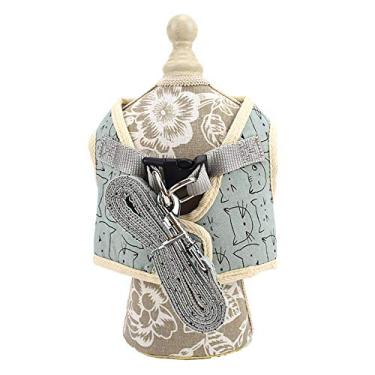 Imagem de Yajun Coleira para cães e gatos, colete respirável para animais de estimação, confortável, pequeno, médio, alça de peito, corda de tração segura, suprimentos para animais de estimação, C, GG