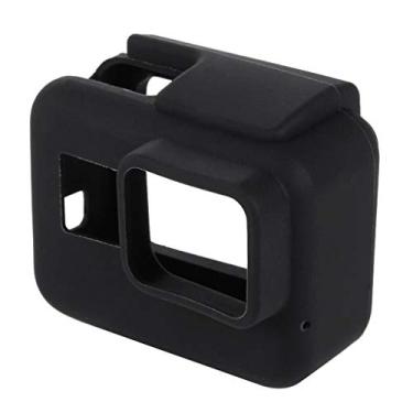 Imagem de Capa Case Silicone Compatível com GoPro Hero 7 6 5 Black Uso Com Frame Montagem Cor Preto