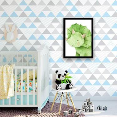Imagem de Quadro Decorativo Decorativo Infantil Dinossauro Baby Verde