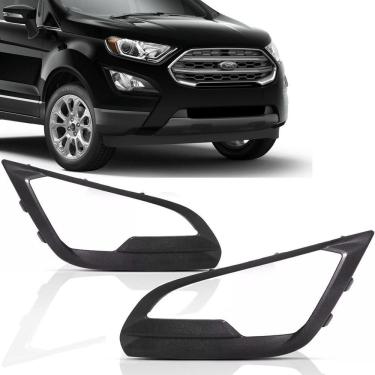 Imagem de Grade Moldura Milha Ecosport 2017 2018 2019 Preto Fosco