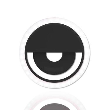 Imagem de Iluminador Ring Light Led Preto Luz Celular Selfie Universal