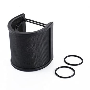 Imagem de Qudai Microfone Filtro Pop Microfone Profissional de Metal Filtro Pop Protetor Blowout Preventer Rede Capacitor Gravação Microfone à Prova de Vento Capa de Rede Anti-Ruído NC