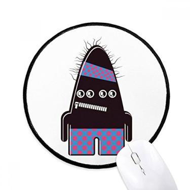 Imagem de DIYthinker Universo e alienígena monstro preto mouse pad desktop escritório tapete redondo para computador