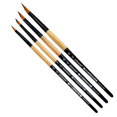Imagem de Kit Pincéis Aquarela Keramik Wedge 761 n°s 2, 4, 6 e 8