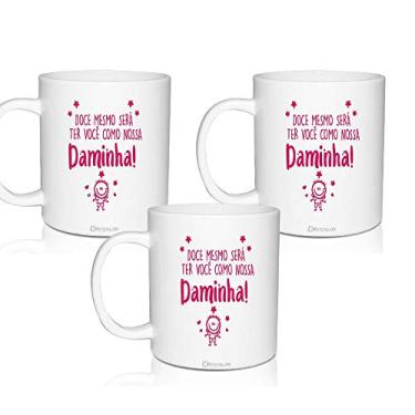 Imagem de 3 Canecas Convite Personalizadas Doce Mesmo - Para Daminha