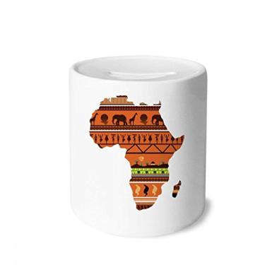 Imagem de DIYthinker Porta-moedas de cerâmica com o nome do continente africano, porta-moedas