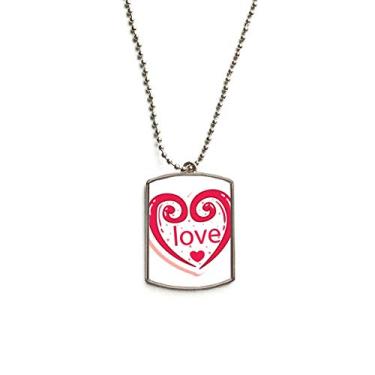 Imagem de DIYthinker Colar de aço inoxidável com pingente de coração rosa fofo para o Dia dos Namorados