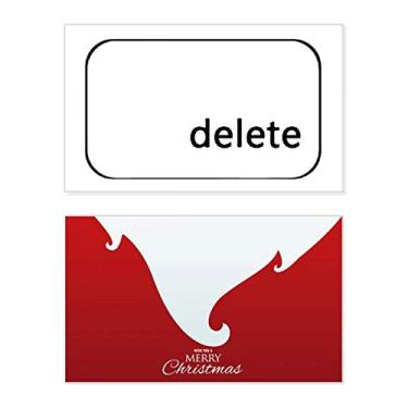 Imagem de Símbolo de teclado excluir feriado Feliz Natal Cartão de parabéns Mensagem de Natal