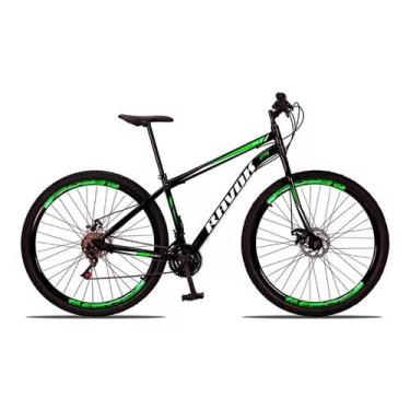 Imagem de Bicicleta Aro 29 Ravok 21v Aço Carbono Freios a Disco (Preto e Verde)