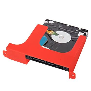 Imagem de Suporte de montagem de unidade de disco rígido de 2,5 polegadas para console de jogos PS2 SCPH 30000 50000, espaçador de unidade de disco rígido para PS2 HHD Sled Bracket (Vermelho)