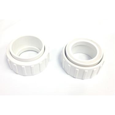 Imagem de Pacote com 2 unidades de substituição de célula de sal de 5 cm, união, porca e traseira para geradores de cloro Hayward GLX-Cell-Union