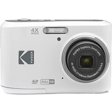Imagem de KODAK Câmera digital PIXPRO Zoom FZ55-WH de 16 MP com zoom óptico de 4X, ângulo amplo de 27 mm e tela LCD de 2,7 polegadas (branca)