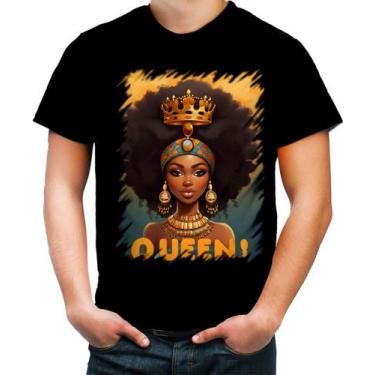 Imagem de Camiseta Colorida Rainha Africana Queen Afric 3 - Kasubeck Store