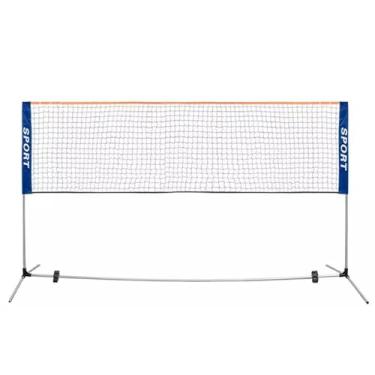 Imagem de Conjunto Portátil De Rede De Badminton Com Suporte, Redes De Vôlei De Tênis De Alta Tenacidade, Para Atividades Internas E Externas (Size : 6.1m/20ft)