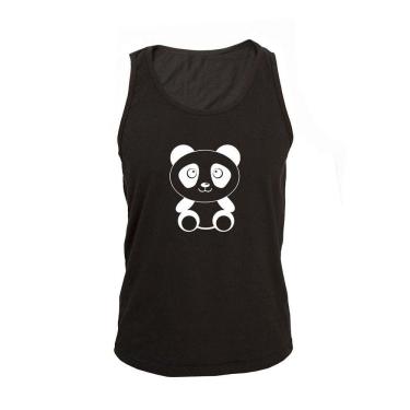 Imagem de Regata Masculina Algodão Panda 3 Estampada Verdão Moderna