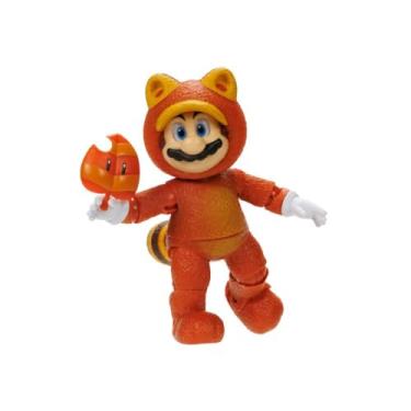 Imagem de Nintendo Super Mario - figura Mario Tanuki de 13 cm totalmente articulada, brinquedo com até 16 pontos de articulação - brinquedo finamente detalhado com olhos de cristal - brinquedos crianças 3 anos +