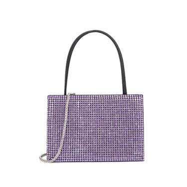 Imagem de Bolsa clutch feminina para noite bolsa nude bolsa luxuosa carteira de noiva com glitter multicolorido bolsas de strass, B