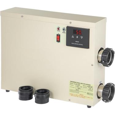 Imagem de Máquina de banho de sauna doméstica, termostato elétrico de aquecedor de água digital de 11KW Aquecedor de piscina SPA Banheira de hidromassagem Aquecimento de banho Temperatura ajustável cr