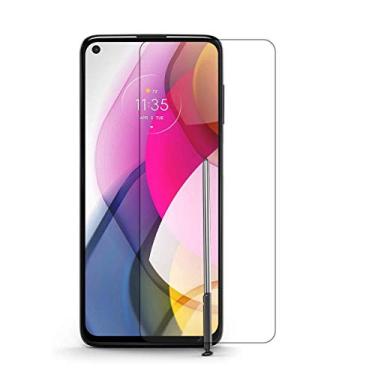 Imagem de UPONEW Pacote com 2 protetores de tela de vidro temperado para Motorola Moto G Stylus 4G 2021 XT2115 17.3 cm com rigidez 9H