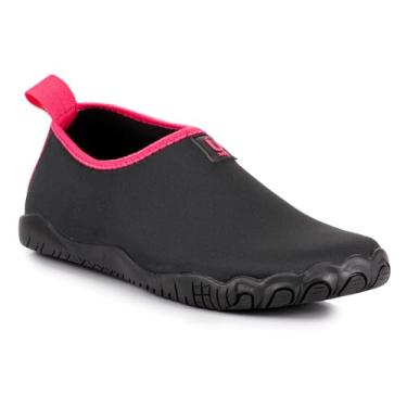 Imagem de Sapatilha Aquatica Antiderrapante Neoprene Unissex Aquatica Praia Pesca Corrida Caiaque Mergulho Beach Tennis Cachoeira (Rosa, BR, Adulto, Faixa Numérico, 45, 46)