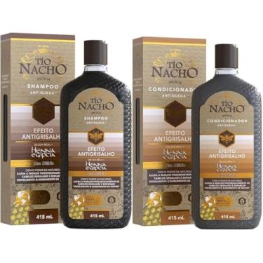 Imagem de KIT TIO NACHO ANTIGRISALHO SHAMPOO + CONDICIONADOR ANTIQUEDA 415ML