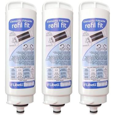 Imagem de 3 Refil Filtro Purificador Acquafit Original Libell