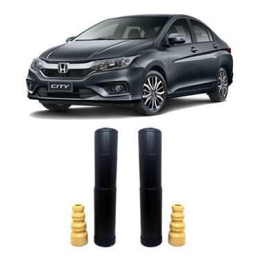 Imagem de Par Batente Coifa Guarda Po Traseiro City 2012 2013 2014 - QualyKits