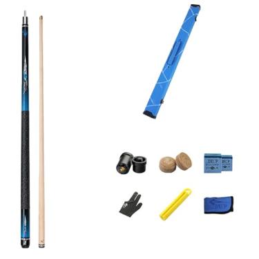 Imagem de Taco de bilhar taco de bilhar taco de sinuca de madeira de bilhar bar taco de piscina (D taco de sinuca + acessórios + caixa de tacos, 13 mm)