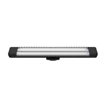 Imagem de Luminária Sobrepor Taschibra Lumifácil 60cm C/ 2 Tubo Led 6500k Bivolt Preto