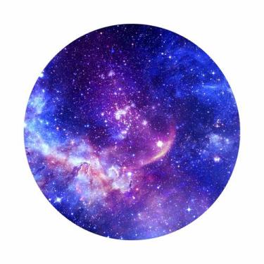 Imagem de Painel de Tecido Sublimado Redondo Universo Galáxia Estrelas no Espaço
