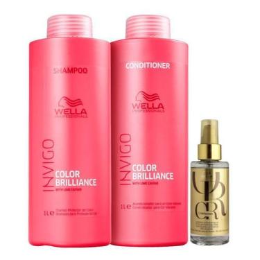Imagem de Kit Brilliance Shampoo, Condi e Oil Reflections - Wella - Wella Profes