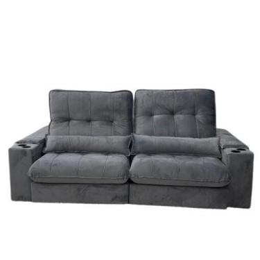 Imagem de Sofá Veneza com Molas Ensacadas 4 Lugares Retrátil e Reclinável 250cm 