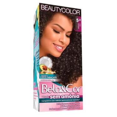 Imagem de Tintura Bela e Cor Sem Amônia 5.0 Castanho Claro - Bela&Cor