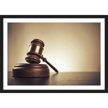 Imagem de Quadro Decorativo Escritório De Direito Advocacias Com Moldura - Vital