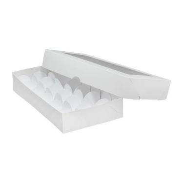 Imagem de 10 Caixas Para 18 Brigadeiro Visor Bombom Brigadeiro Trufas - Gráfica 