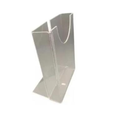 Imagem de Display Porta Panfleto Flyer Folder A6 (10x15) Acrílico 5pcs - AGV Cri