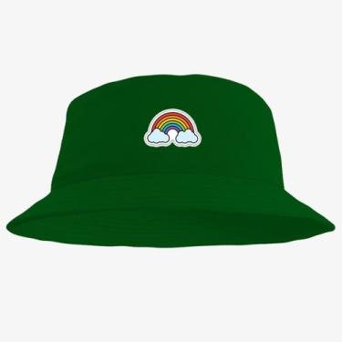 Imagem de Chapéu Bucket Hat Estampado Arco Iris - MP Moda Masculina, Único, Verd