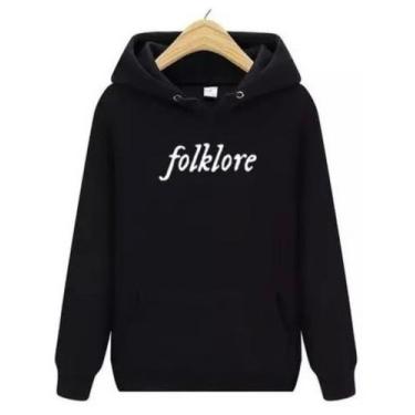 Imagem de Blusa Moletom Canguru Taylor Swift Folklore Novidade! - SEMPRENALUTA ,