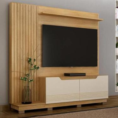 Imagem de Estante Home para Tv até 80 Polegadas Santiago - Valdemóveis - Cinamom