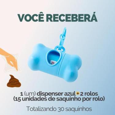 Imagem de Cata Caca Saquinho Saco Pet Refil Higiênico Para Cães Gatos Passeio - 