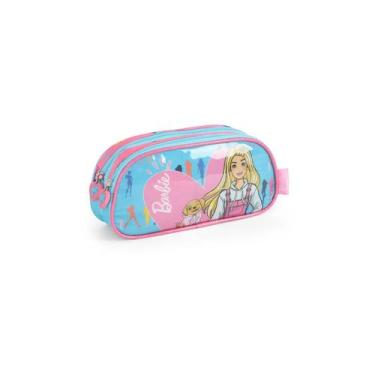 Imagem de Estojo Escolar Barbie Original 2 Divisórias Duplo - Luxcel, Modelo 2