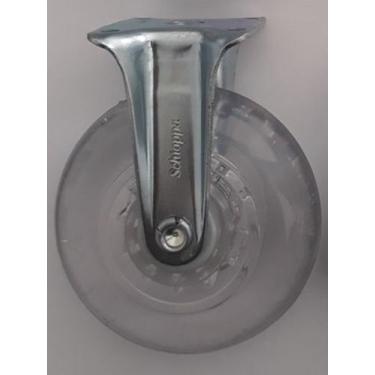 Imagem de Rodizio fixo para carrinhos e  móveis  roda gel flap 310 mf até 50 kgs