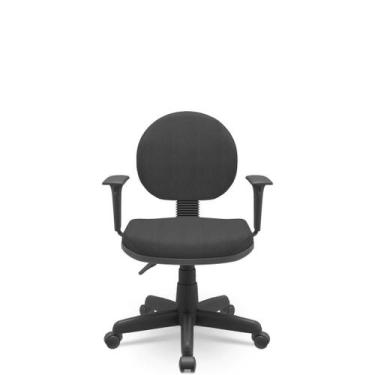 Imagem de Cadeira Operativa Plus Executiva Poliéster Giratória com Braços Regulá