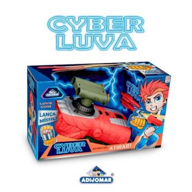 Imagem de Brinquedo Lançador Dardos Luva Cyber Lança Míssil - Adijomar