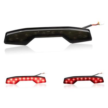Imagem de FACAILAHA Conjunto de luzes traseiras de LED fumê para quadriciclo compatível com Suzuki LT-R450 QuadRacer 2006-2009