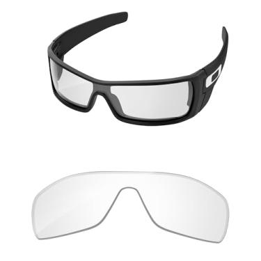 Imagem de PapaViva Lentes de reposição para óculos de sol Oakley Batwolf OO9101 27 mm, Transparente, alta definição, Batwolf