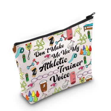 Imagem de JNIAP Presente de treinador atlético Don't Make Me Use My Athletic Trainer Voice Cosmetic Bag Sport Trainer Gift, Bolsa de voz para treinadores atléticos