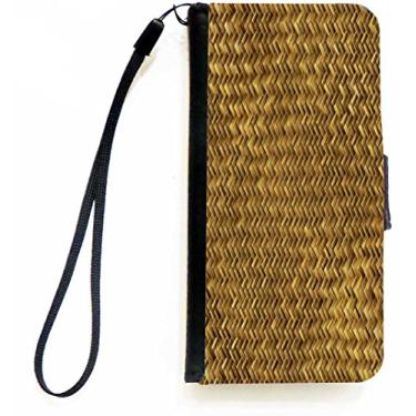 Imagem de Rikki Knight Grunge Capa carteira flip de cesta dourada com aba magnética para Apple iPhone 5c