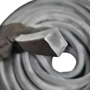 Imagem de Borracha Perfil Esponjoso Vedação 20x15mm Macio - 6 Metros Borrachas Londrina