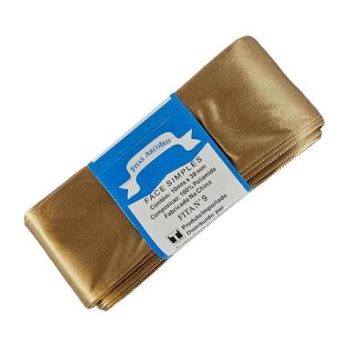 Imagem de Fita de Cetim Trader 38mm N9 com 10 Metros, COR 105 BEGE ESCURO, 10 Me